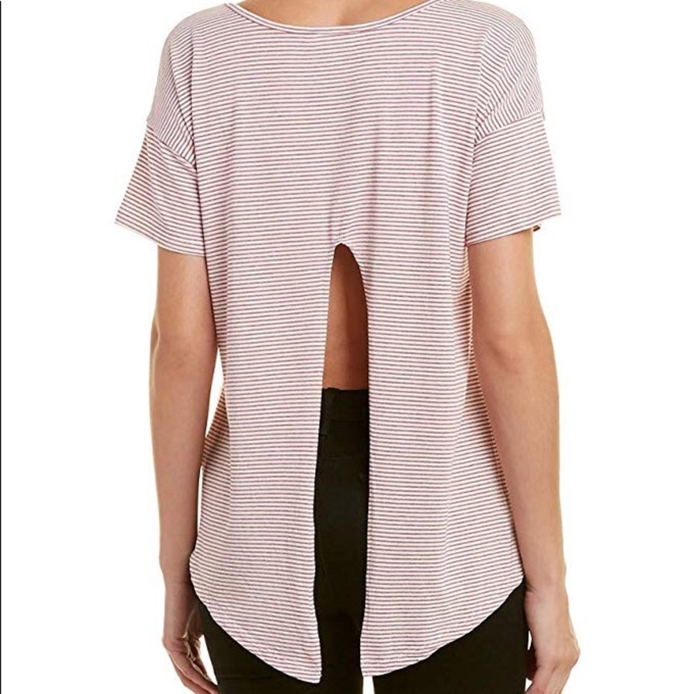 NWT BB Dakota TShirt with cut-out and tie back